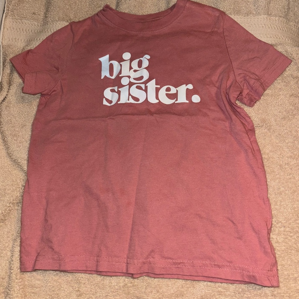 Toddler girl “Big Sister” t shirt